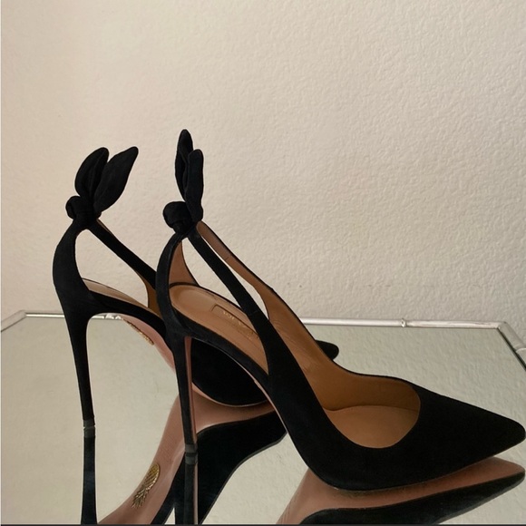 EUC🖤AQUAZZURA Deneuve suede heel pump - Picture 11 of 16